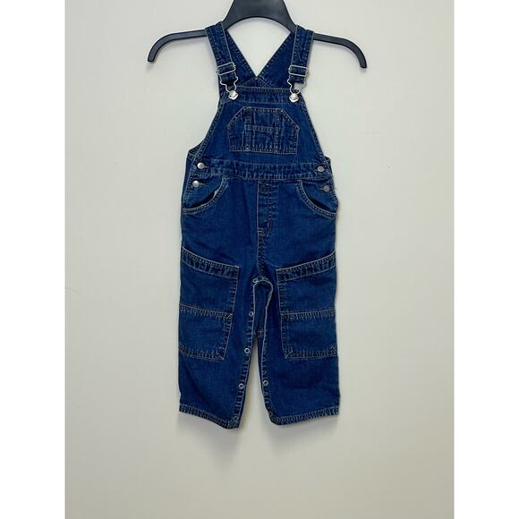 Vintage 1999 Gymboree Blue Jean Overalls Robot 3T - Picture 1 of 10